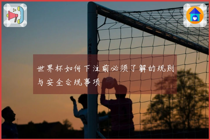 世界杯如何下注前必须了解的规则与安全合规事项